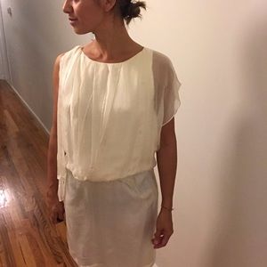 Robert Rodriguez White chiffon dress